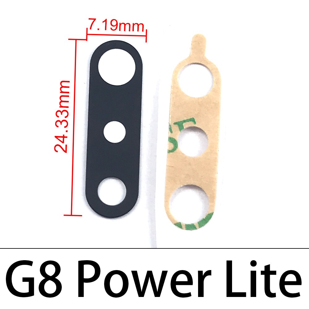 2 sztuk tylny obiektyw szklany obiektyw dla Motorola Moto Z4 Z3 grać G8 G9 grać Plus moc Lite G20 G30 G10 z naklejki klej: G8 power Lite
