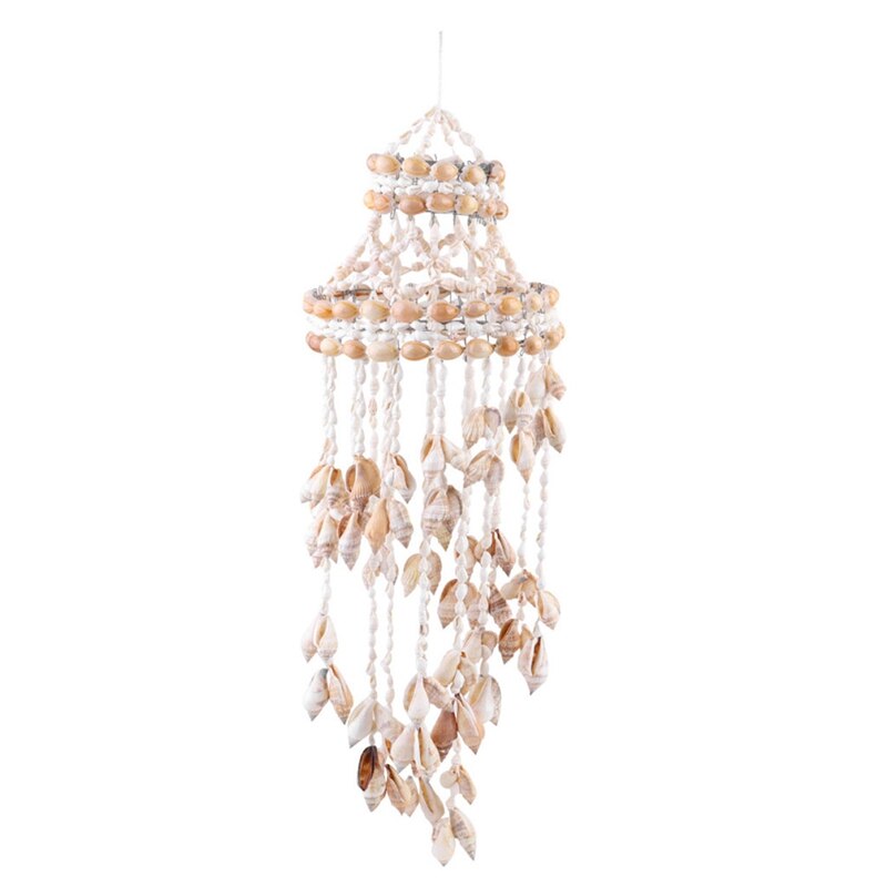 Conch Sea Shell Wind Chime Hanging Ornament Wall Decoration Hanging Pendant Stylish Hanging Ornament Hanging: Default Title