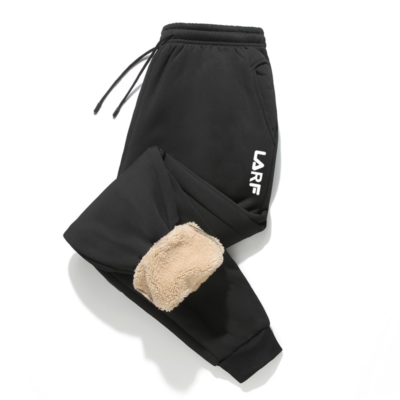 Dikke joggingbroek werkbroek winter heren fluwelen kokerbroek slim maat 4xl warme broek zwart trend sport joggingbroek joggingbroek