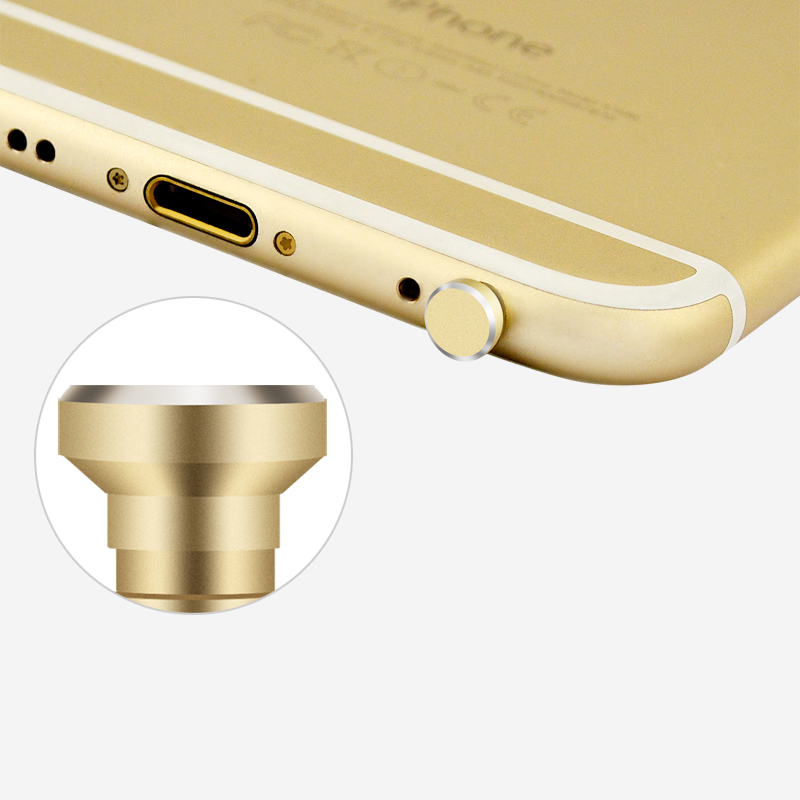 Metal Phone 2 in 1 Sim Card Tray Eject Pin Tool &amp; 3.5mm Earphone Jack Dust Plug Dustproof Cap Gadget For iPhone 66s 5s xiaomi#15