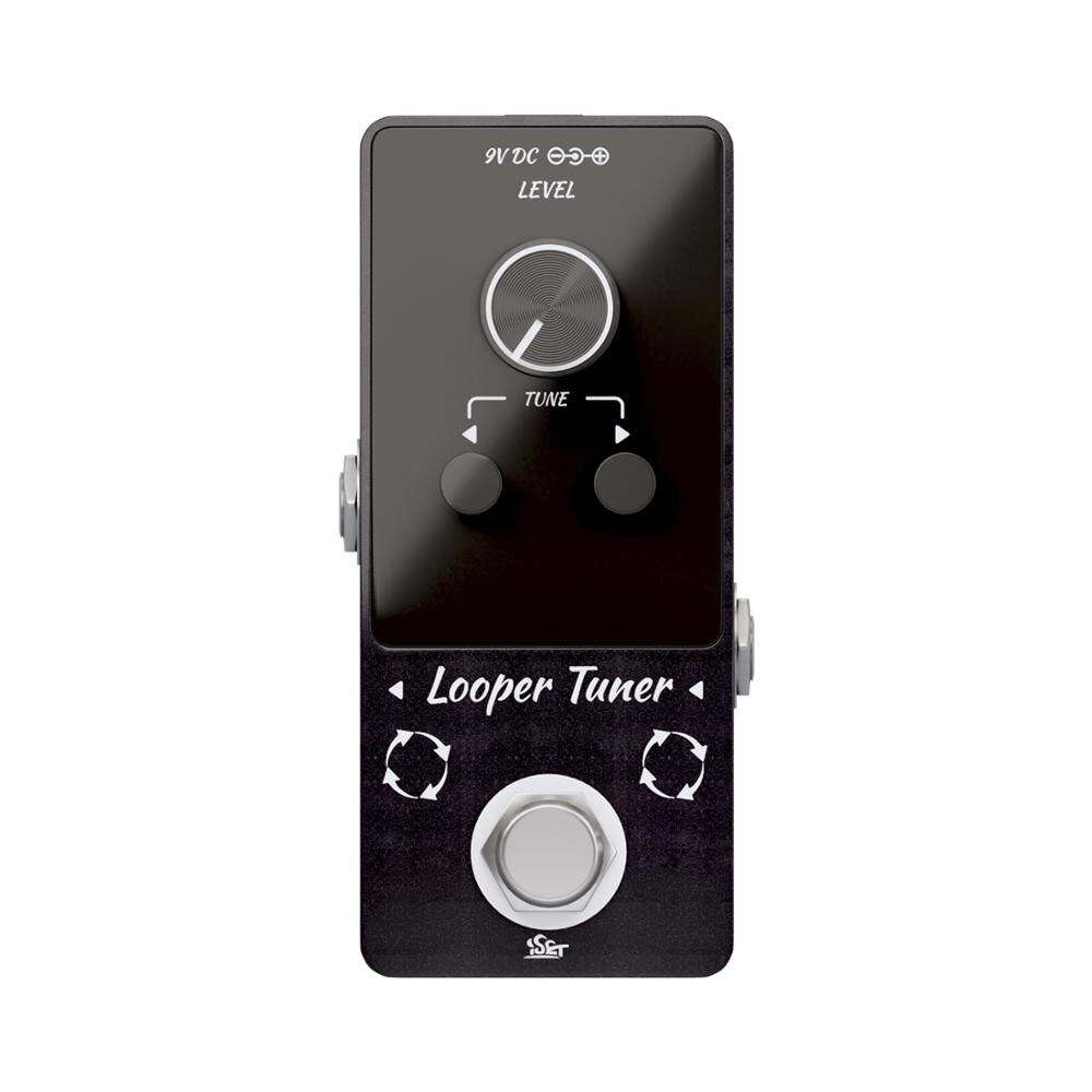 ISET LOOPER PRO Guitar Loop Effect Pedal 9 Loops Total 40 Minutes Recording Time Unlimited Overdubs Built-in Tuner LED Display