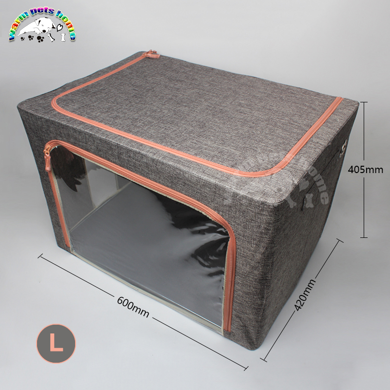 Pet Oxygen Cage Dog Cat Atomization Cage Linen Foldable Box Veterinary Equipment