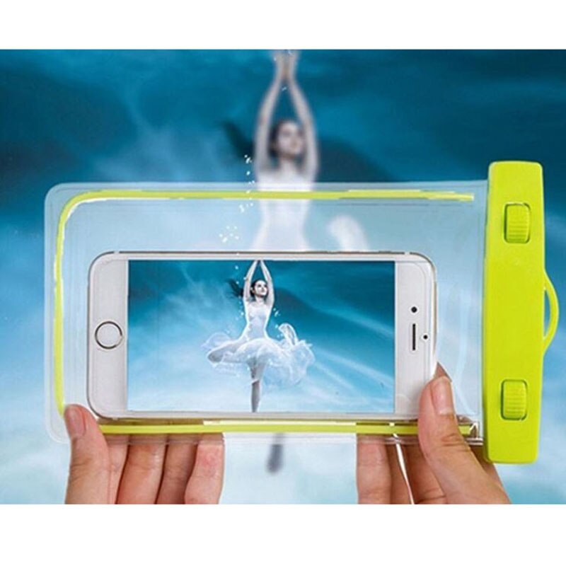 Funda Universal impermeable para teléfono móvil, carcasa de PVC transparente sellada bajo el agua para natación, para iPhone 8, samsung S9