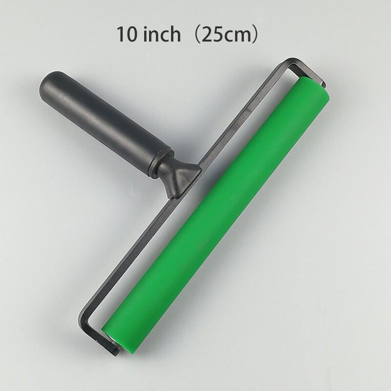 1PCS Dust Removal Sticky Silicone Roller Anti-Static Roller Brush Manual Cleaner Phone Repair Tool Handle: Black plastic 10inch