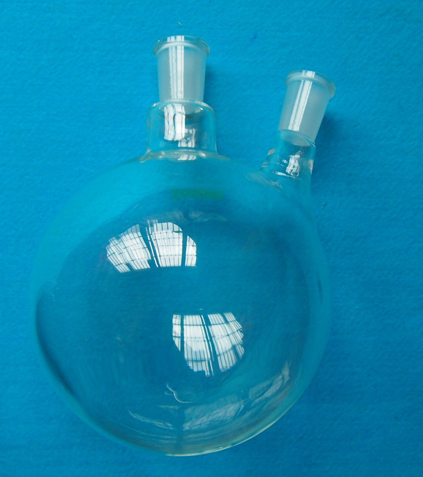 2000ml,24/40,2-Neck,Round Bottom Glass Flask,2L Reaction Vessel,Double Necks