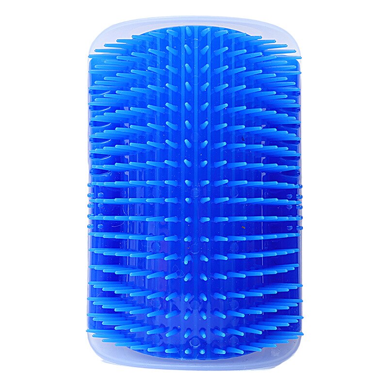 Cepillo para gatos con Catmint Corner, cepillo peine para masaje de gatos, aseo para gatos, esquina, picazón, cepillos eliminación de cabello, producto para mascotas: Blue