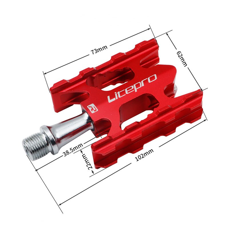 LITEPRO MTB Mountain Bike Pedal K3 Road Folding Bicycle Ultralight Aluminum Alloy DU Bearing Pedal Foot