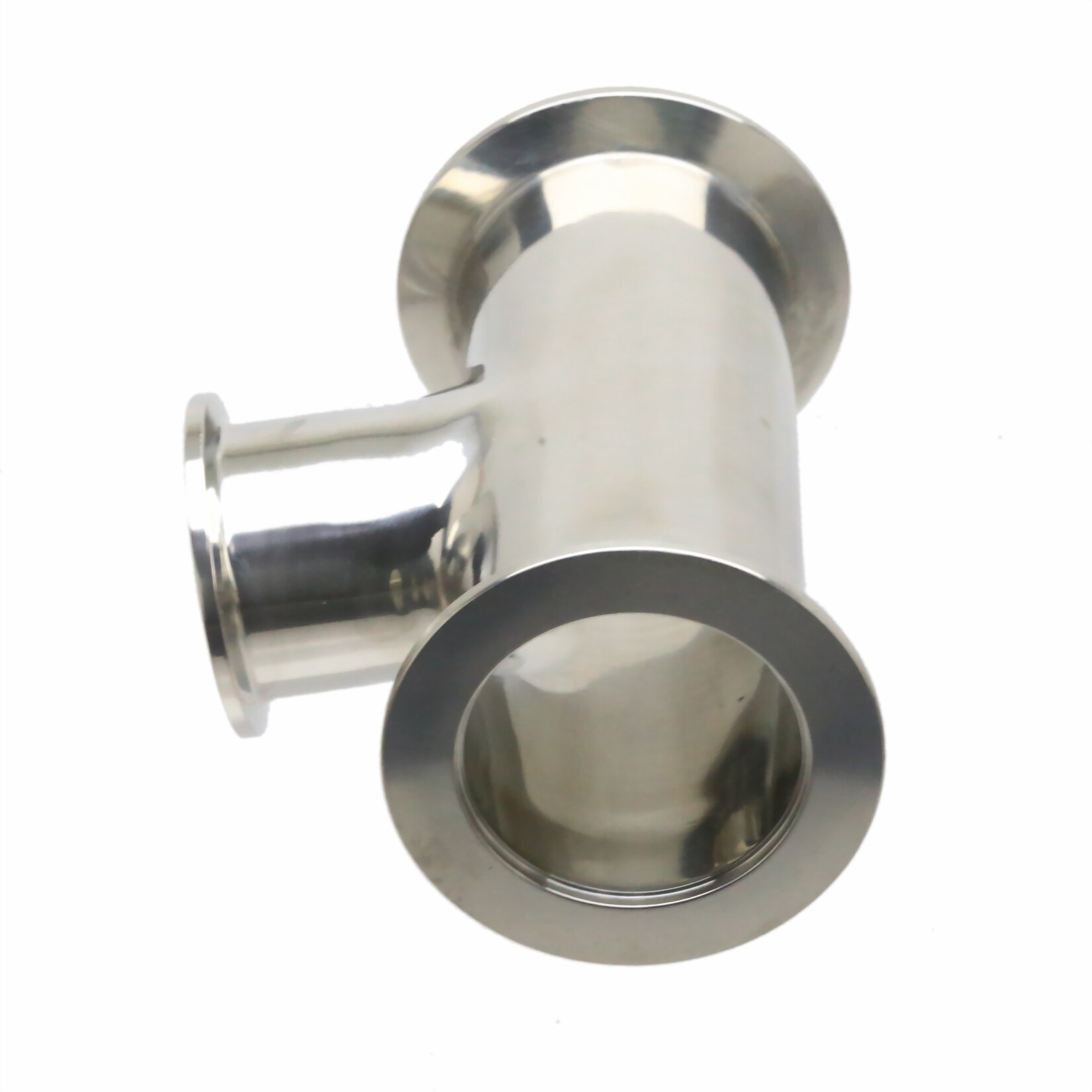 ISO-KF50 to KF40 (NW/KF-50 to 40) Tee 3-way T type Conical Reducer Adapter Vacuum Flanges Pipe Tube Fitting Stainless Steel 304