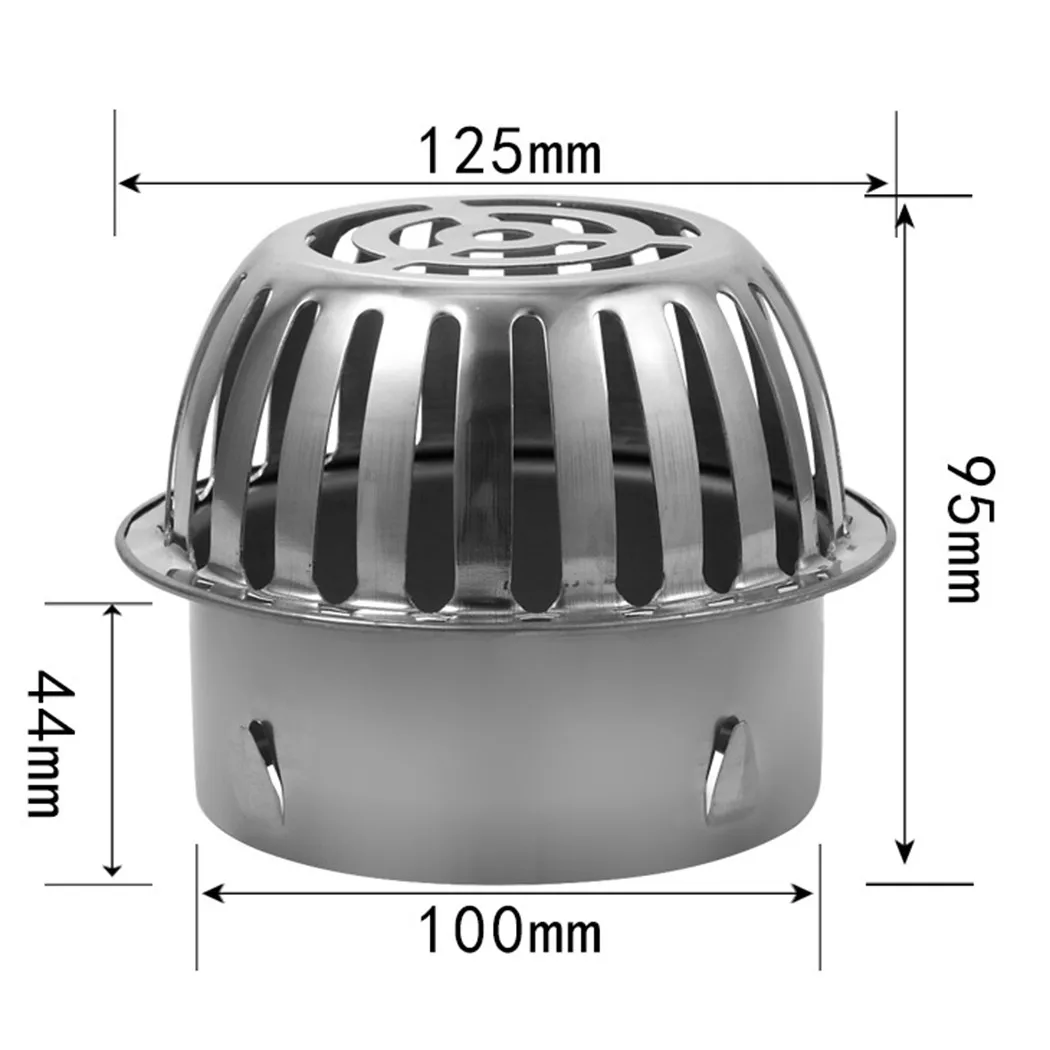 Sink Drain Afvoerputje Blad Grille Gutter Zeef Bescherming Blad Val Gutter Rvs Filter Stopt Blad Drains Douche: Light Grey