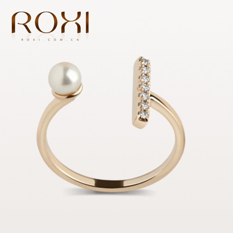 ROXI Fashion Argento Sterling 925 di Lusso Aperto Anelli Della Perla per Le Donne Delle Ragazze Monili di Sarchiatura Anello Anelli Bijoux Femme Regolabile: Default Title