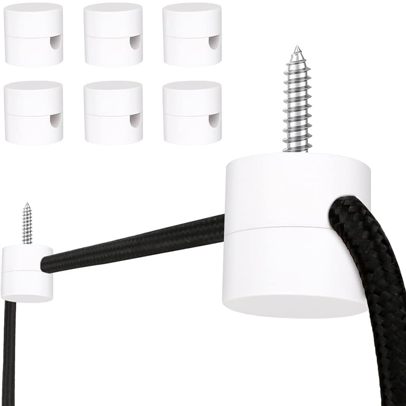 Gancho Swag para colgar en el techo, ganchos de techo para lámpara, Cable de Cable eléctrico DIY, accesorio de araña para alivio de tensión: Blanco / 2G7