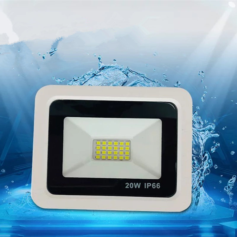 White shell spotlight 10W 20W 30W 50W 100W LED flood light garden lamp Gate Path spot light reflector exterior outdoor lighting