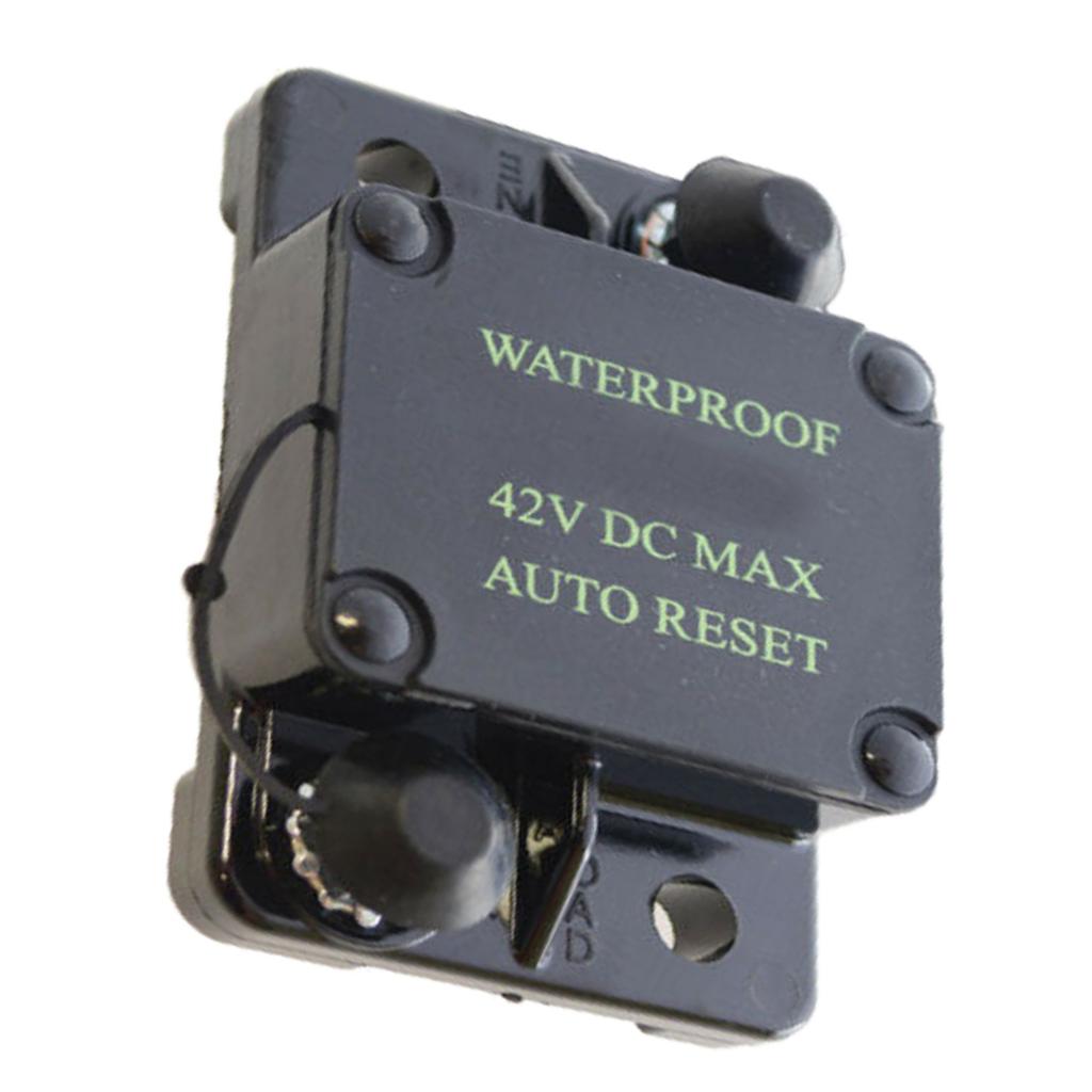 Vehicles Circuit Breaker Protection Waterproof Auto Reset 30A-300A DC 42V