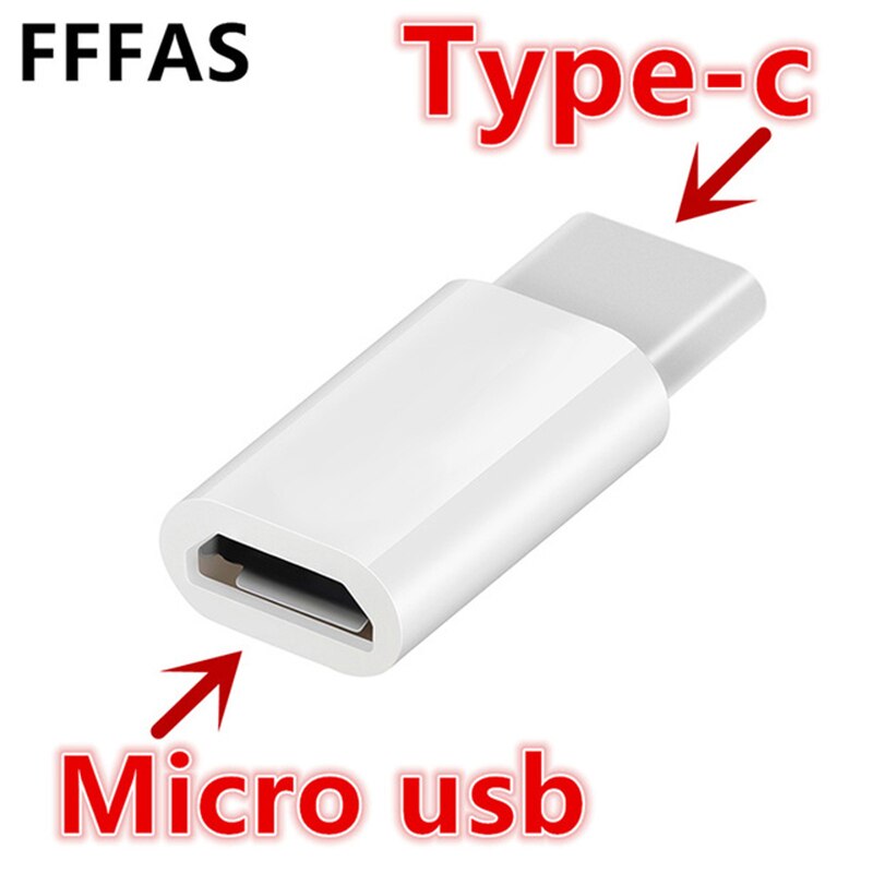 Fffas Usb 3.1 Type-C Adapter Kabel Micro Usb Female Naar Type C Mannelijke USB-C Charger Converter Voor Xiaomi mi6 Huawei P9 P10 Letv 2