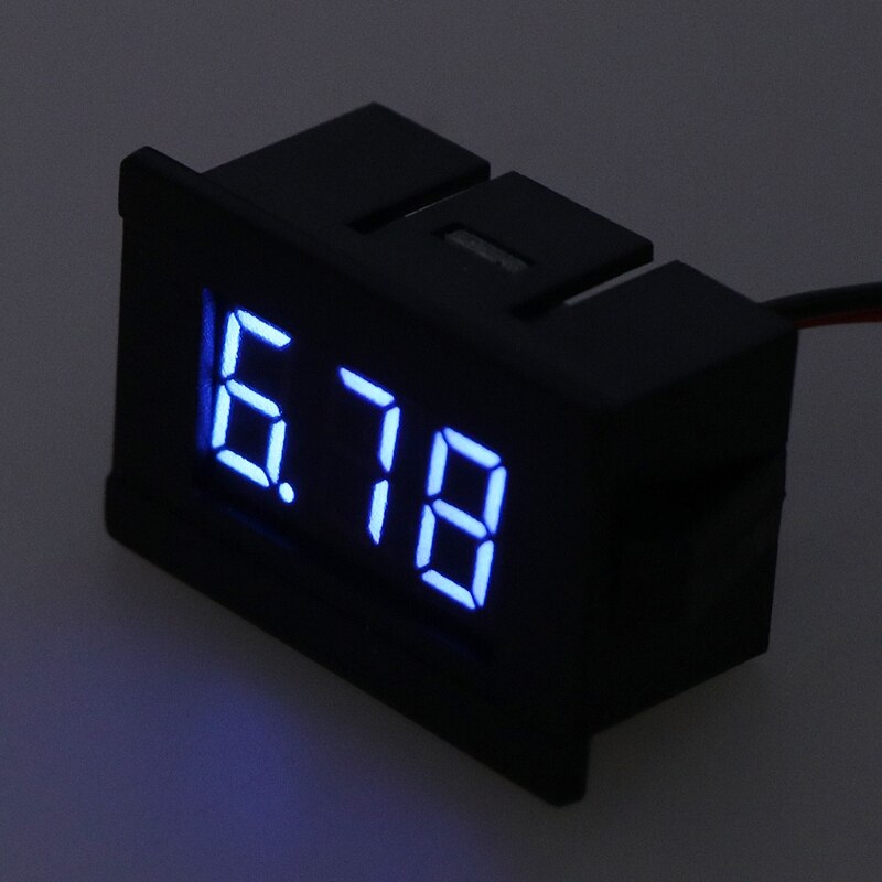 DC 2 Wires 4.5-30V Mini LED Digital Display Voltmeter Volt Voltage Panel Meter 6XDB