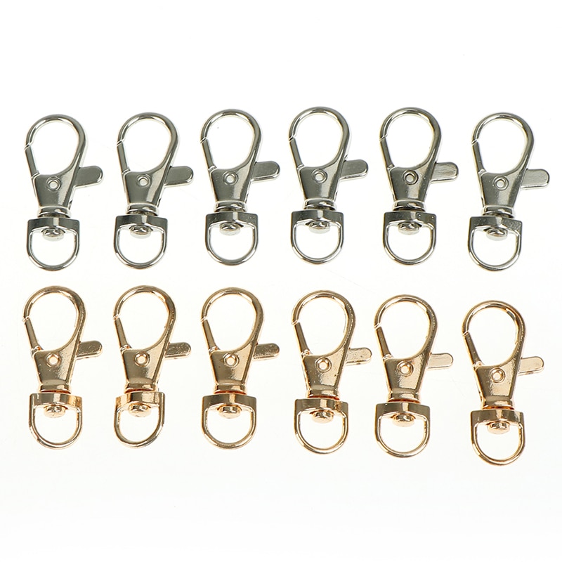 6 Pcs Mini Sleutelhanger Metalen Karabijnhaak Voor Bag Onderdelen & Accessorie Draaibare Gesp Haak Diy Tas Accessoires kreeft