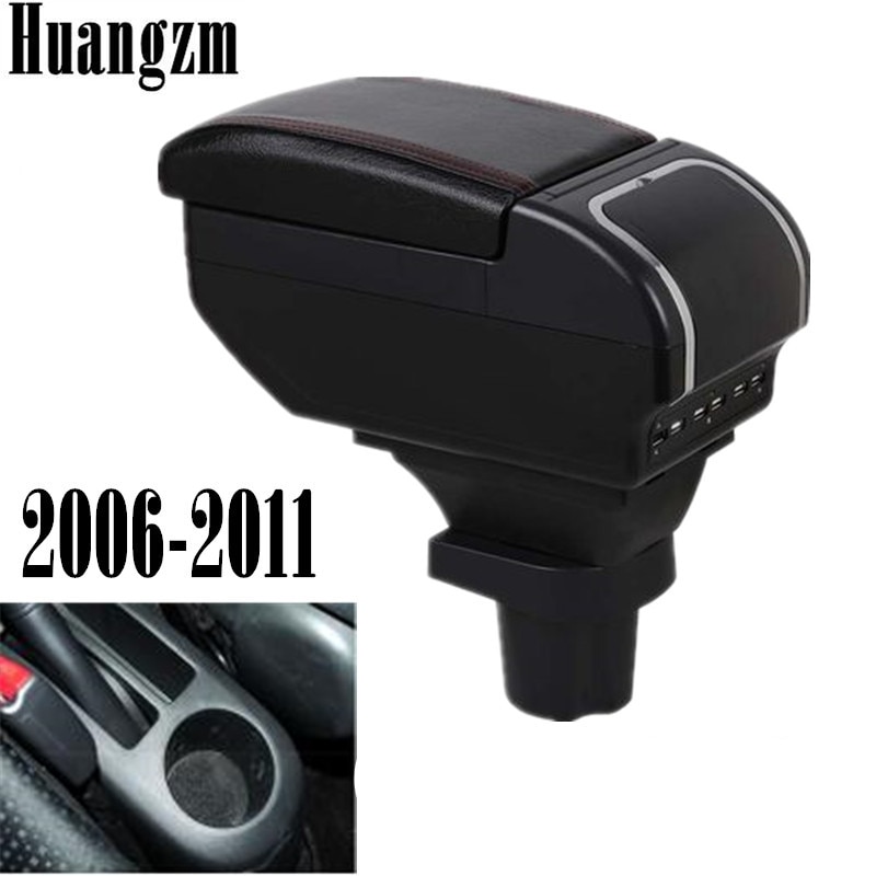 Auto Armsteun Opbergdoos Voor Toyota Yaris Vitz 2006 Hatchback Middenconsole Opbergdoos Armsteun 9 Usb 2007