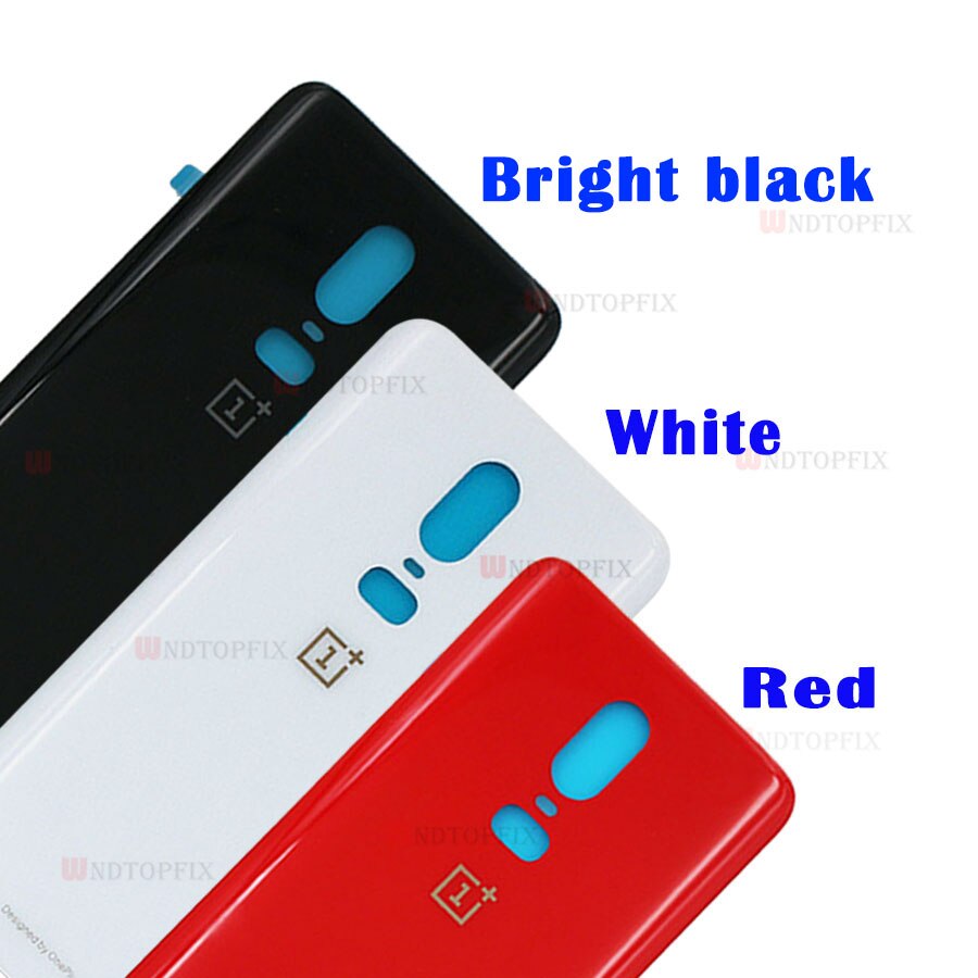 Vetro originale A6000 per OnePlus 6 7 Pro coperchio batteria posteriore sportello vetro posteriore per Oneplus 6T coperchio batteria 1 + 6 custodia + colla