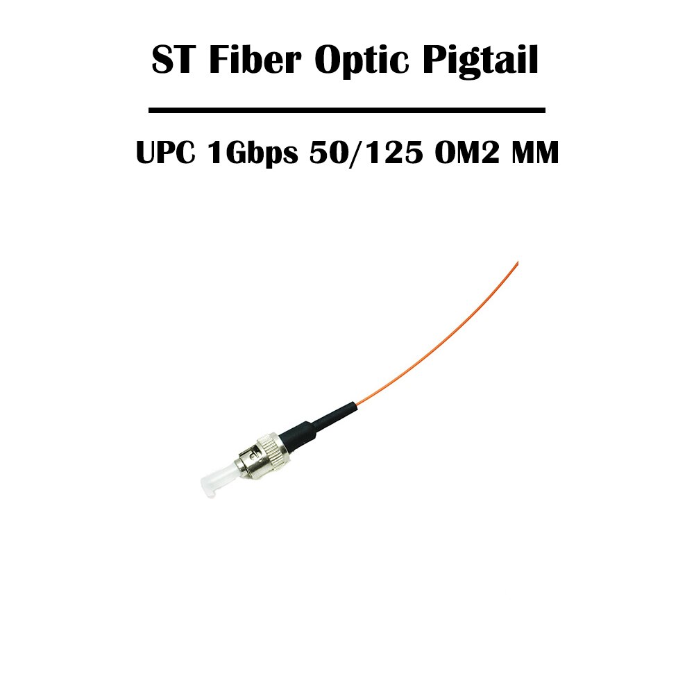 5 Pieces 1.5 Meter ST UPC SM Single Mode MM Multi Mode Simplex 0.9mm Optic Fiber Pigtail FTTH Ethernet: OM2 MM