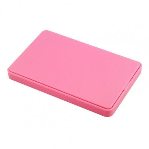 Usb 3.0 5Gbps 2.5Inch Draagbare Sata Externe Transmissie Sluiting Hdd Harde Behuizing Disk Case Box Externe Harde Schijf voor Pc: Roze