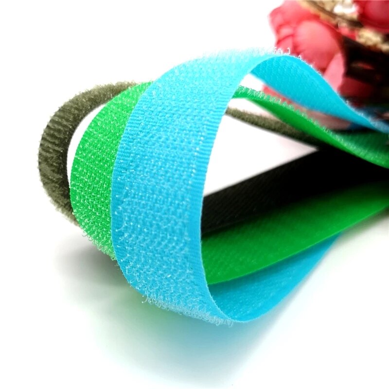 1 Pair Length 1 Meter Width 20 mm Color Hook Surface Hook and Loop Fastener Tape Without Glue Velcro Sewing Accessories