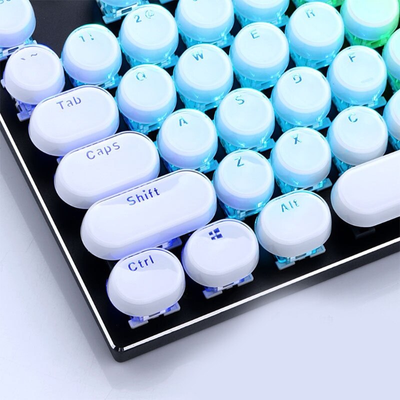 Low Profile Keycap Set for cherry MX Backlit Mechanical Keyboard Crystal Edge