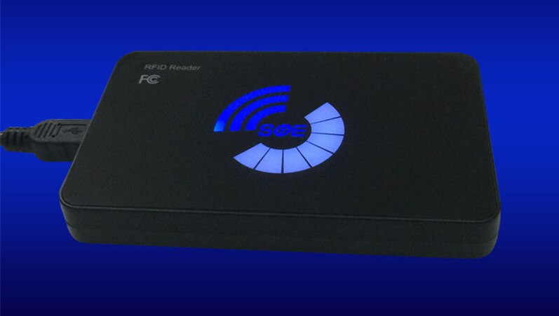 LED indicator 125Khz RFID Reader EM4100 USB Proximity Sensor Smart Card Reader