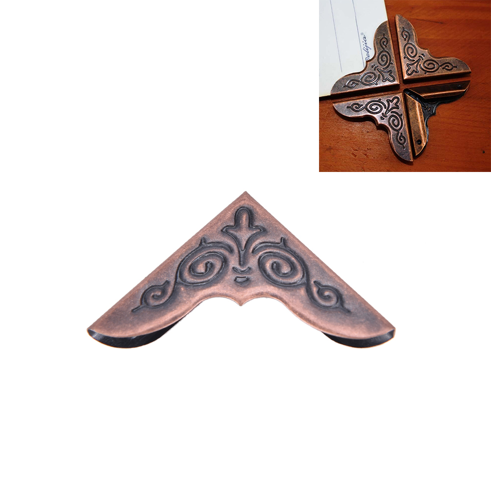 12 szt. ochraniacze narożników albumów menu teczek metalowych w kolorze antycznego brązu robić scrapbookingu notatników