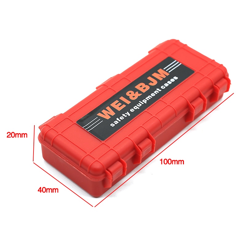 3Pcs Plastic Rc Car Storage Box Decoration Tool for Traxxas Trx4 Axial Scx10 90046 D90 1/10 Rc Crawler Accessories Red