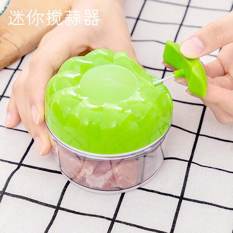 Household Garlic Crusher Hand-Pulled Garlic Triturator Manual Mashed Garlic Small Garlic Press Pull Garlic Cut Minced Garlic
