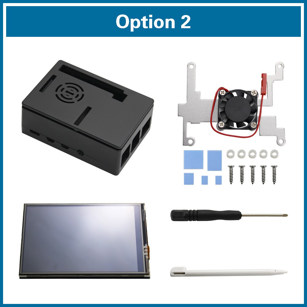 S ROBOT 3.5 inch Raspberry Pi 4 Model B Touch Screen 480*320 LCD Display + Touch Pen + ABS Case for Raspberry Pi 4 RPI60: Option 2