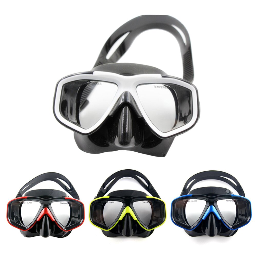 Diving Mask - Anti-Fog Scratch Resistant Panoramic Silicone Skirt Tempered Glass for Scuba Snorkeling Freediving