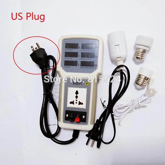 EU/AU/UK/US Plug HP-9800 Handheld Power Monitor Energy Meter Analyzer HP9800 20A LED Saving Lamps Tester Socket Power Meter