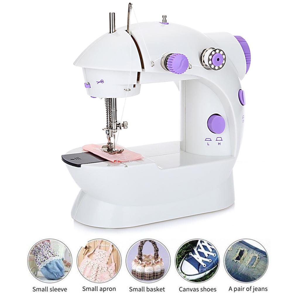 Household Portable Mini Adjustable Electric 2 Speeds Sewing Embroidery Fully automatic multifunctional small sewing machine