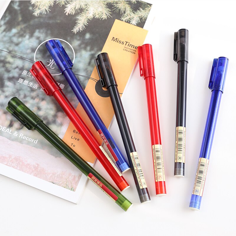 Schreibwaren reine farbe transparent gefrostet Bar neutral stift Schüler büro unterschrift Prüfung stift schwarz verrotten blau drei farben 0,5mm