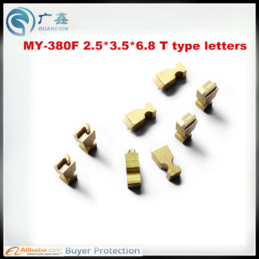 2.5*3.5*6.8 MM T soort stamping letters coder letters print hoofd coder printer voor MY-380 codering machine