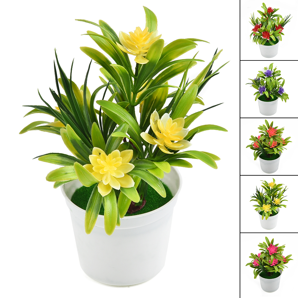 Künstliche Pflanze Lilie Blume Topfpflanzen Zuhause Hochzeit Wohnzimmer Tisch Einkaufen Dekor Künstliche Wasserpflanzen Bonsai Kunststoff