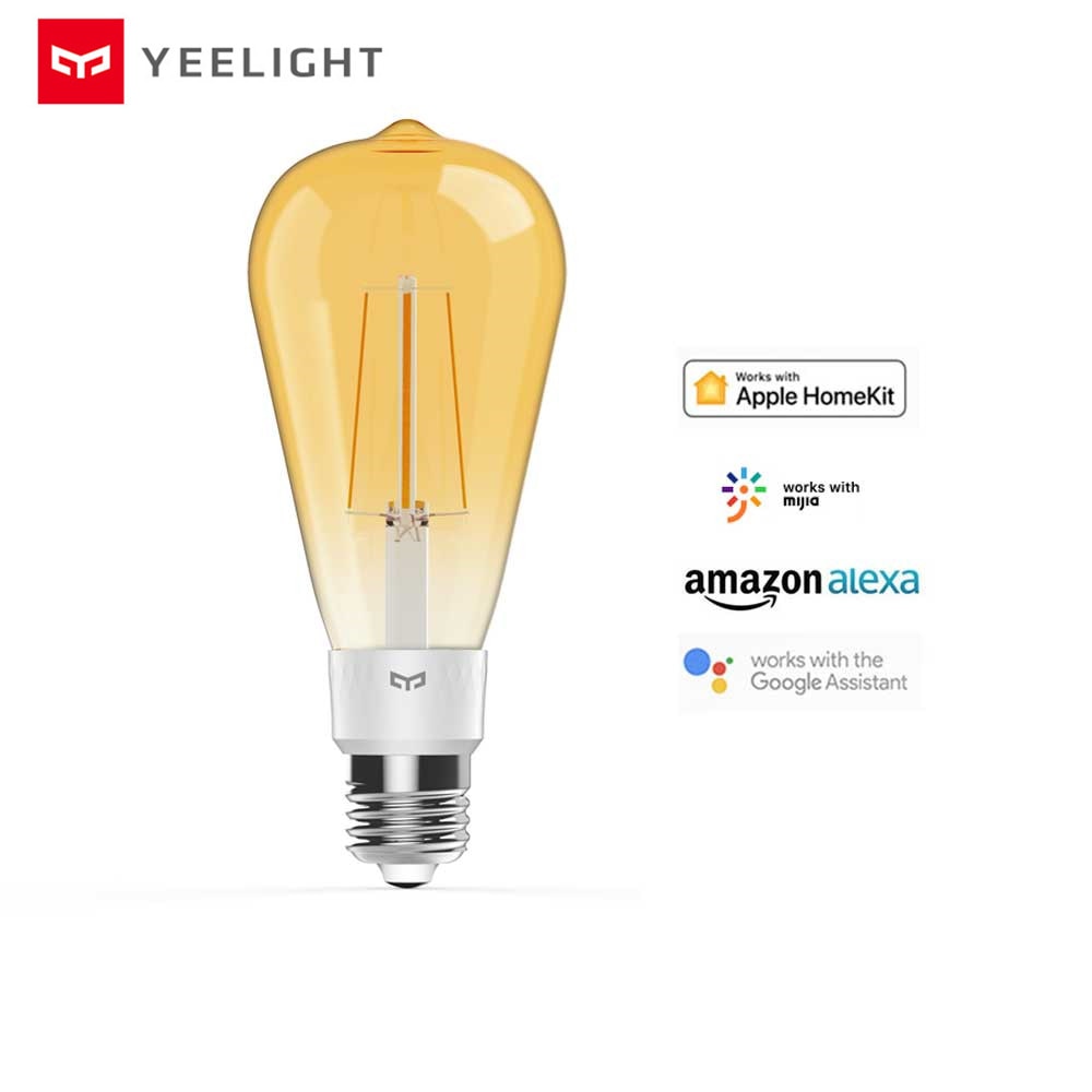 Original yeelight smart LED Filament bulb YLDP23YL 500 lumens 6W Lemon Smart bulb Work for Apple homekit and mijia app