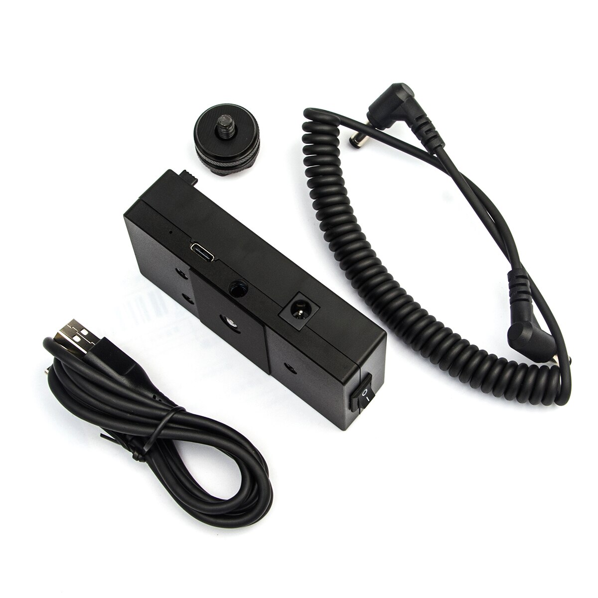 Batterie Montieren Platte Netzteil + 1/4 Heißer Schuh Adapter + DC Kabel + Typ-C USB C Kabel Bausatz für Sony F970 F770 F750 F550 F330