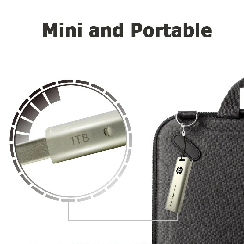 HP-Clé USB en métal haute vitesse, clé USB personnalisée, clés créatives, X796W, USB 3.2, 256 Go, 128 Go, 64 Go, 32 Go