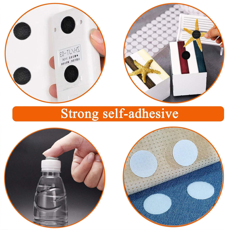 Dot Sticker Zelfklevende Sluiting Tape Stippen 10/15/20/25/30mm Sterke Lijm Sticker Disc Wit Zwart Ronde Coinn Haak Lus Tape