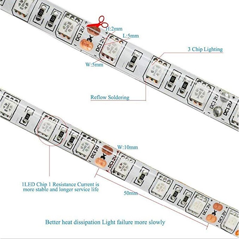 LED wachsen licht Streifen 5M/rolle SMD5050 300LEDs Wasserdicht verrotten blau Phyto Lampe berühren schalter Fitolamp Für innen blume pflanze lampe