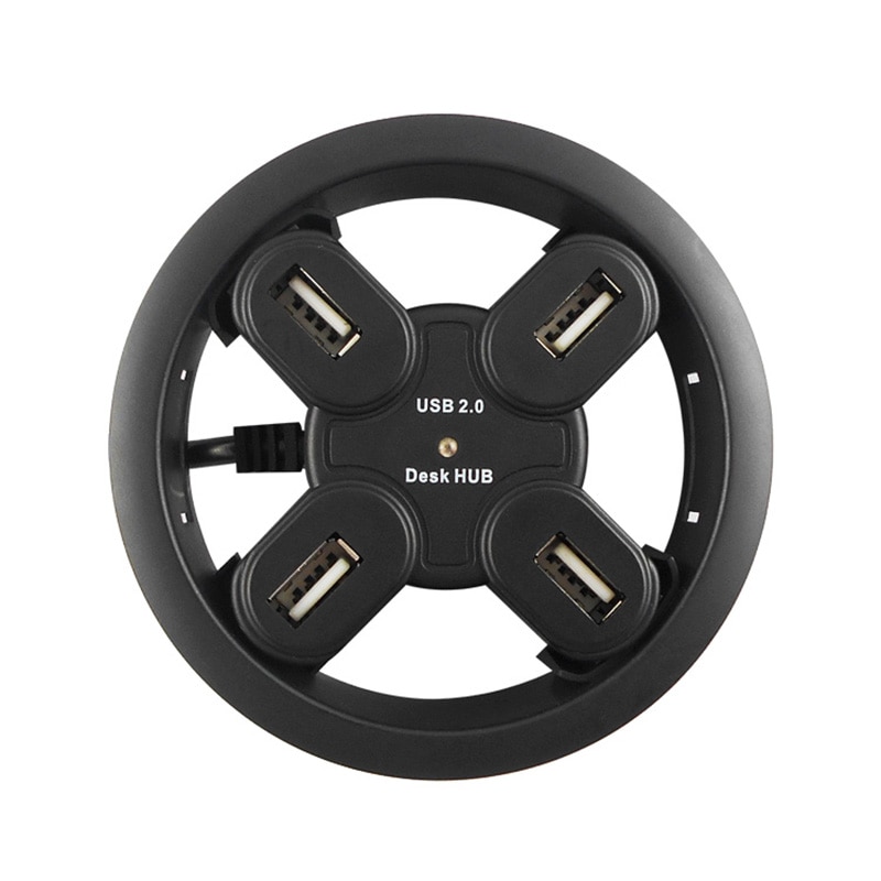 ESLOTH G1 Kantoor Computer Bureau Ronde Gat USB Splitter USB Hubs Converter Laptop/PC/Mac Uitbreiding Interface 4 poort 1.5 Plug play