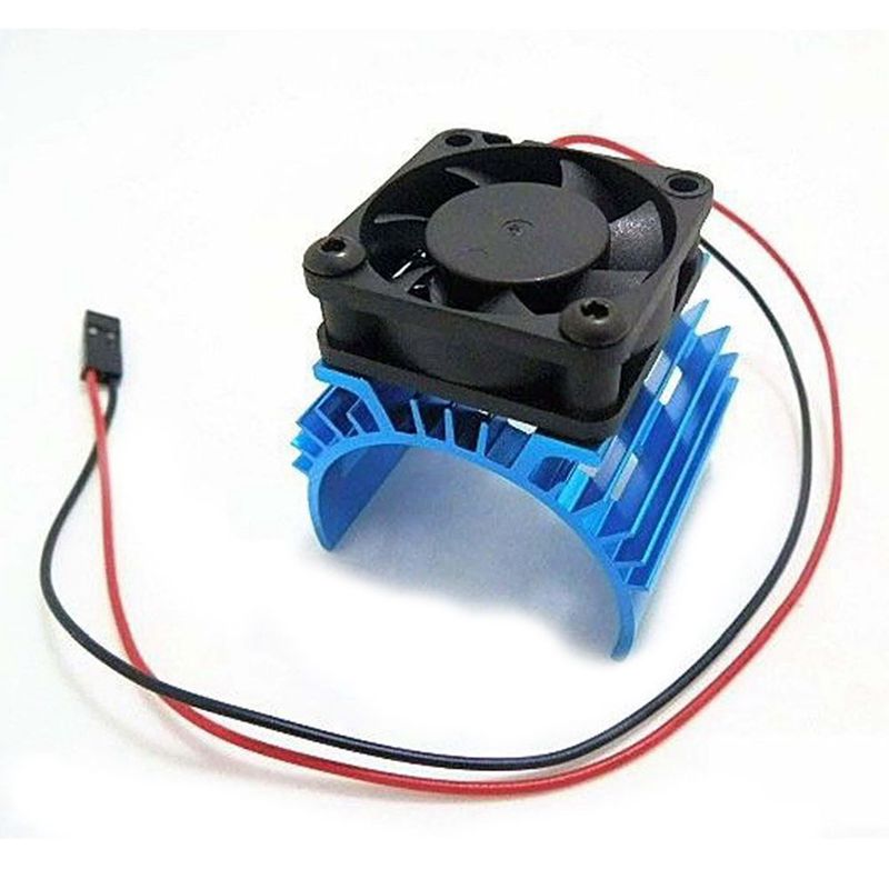 meta Heat sink with 5V Cooling Fan for 1/10 RC Car 540 550 3650 Size Motor: Default Title