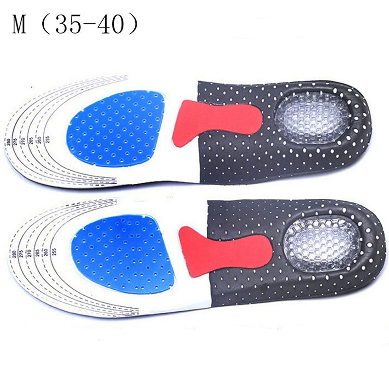 1 paire épaississement Absorption des chocs basket Football Sport Silicone Gel semelle souple unisexe solide Sport chaussures coussinet