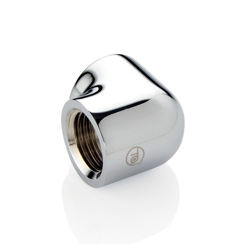 Bitspower touchaqua 90 graders armbåge dubbla inre  g1/4 " förlängningsbeslag svart, silver, ta -90 dia
