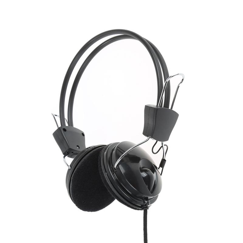 3.5Mm Wired Stereo Headset Met Microfoon Verstelbare Game Hoofdband Black Music Oortelefoon Voor Pc Laptop Computer Onderscheidend