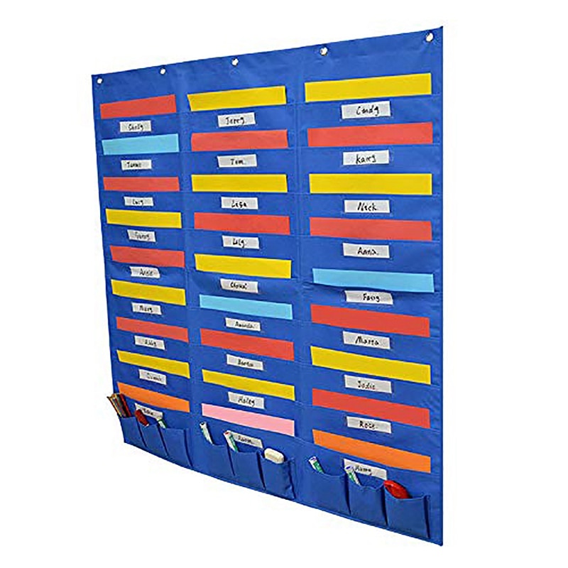 Organization Center Pocket Chart, Wall File Organizer Folder for Office, Home, School, Studio