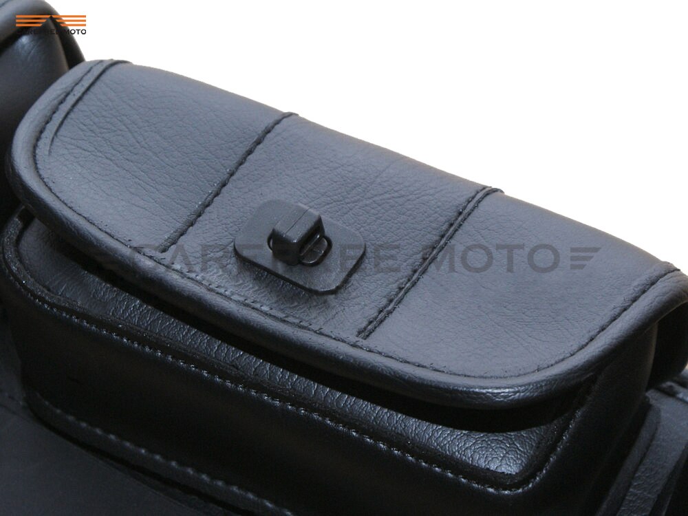 Zwart 6 "Motorfiets Voorruit Tas Zadel 3 Pouch Pocket Case Voor Harley Davidson Touring 1996