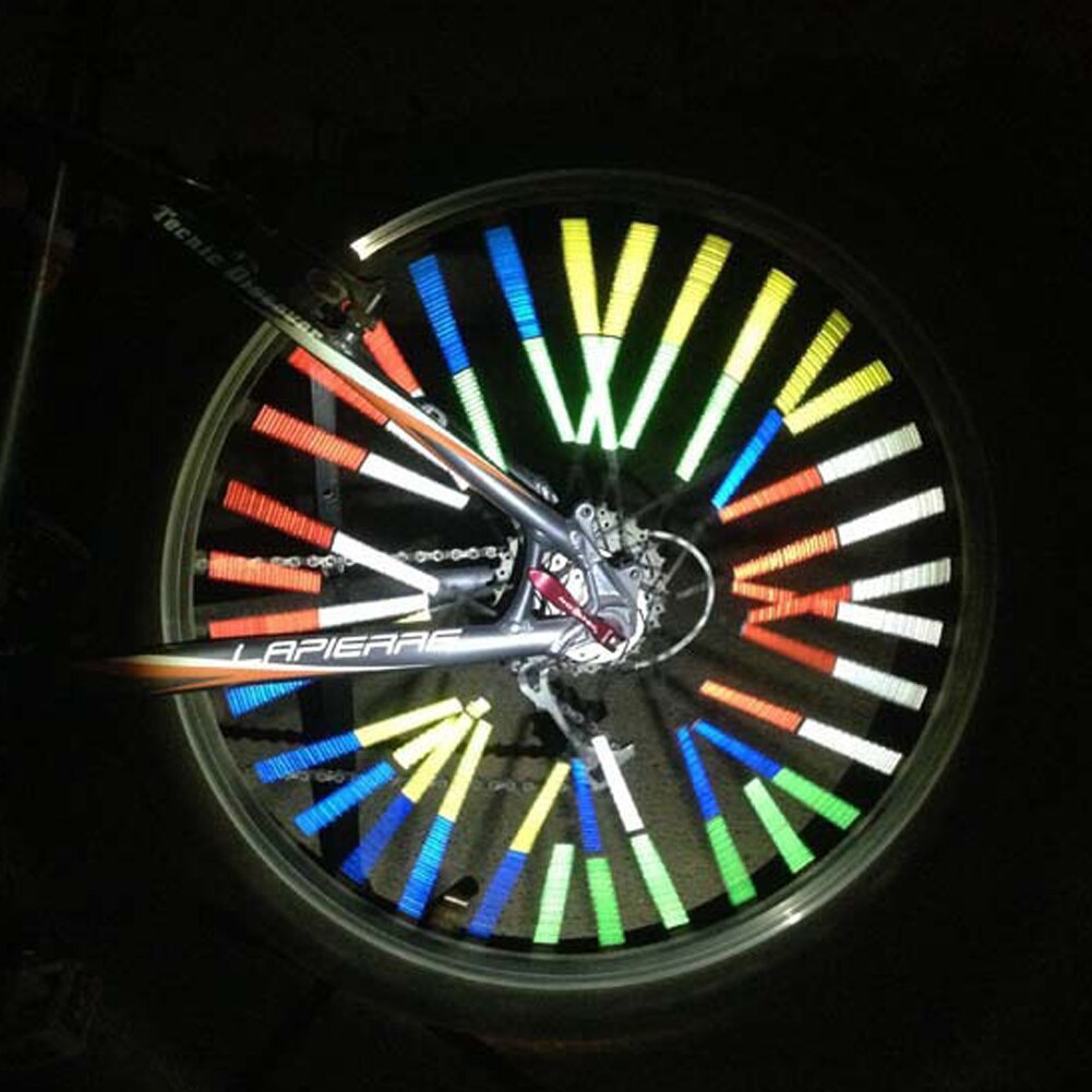 12 Teile/paket Fahrrad Reflektierende Speichen Rad Reflektoren Speichen Nacht Reiten Warnung Streifen draussen Radfahren MTB Rennrad Zubehör